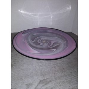 10 5/8" Gayle Glass Bermuda Art Glass Console Bowl